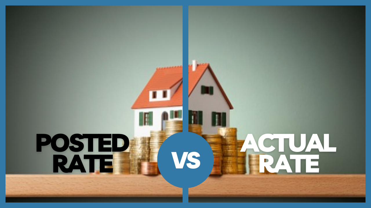 Posted Rate Vs Actual rate